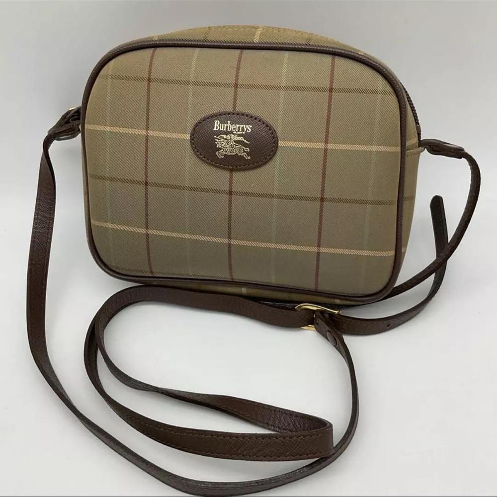 Burberry Beige and Brown Crossbody Bag